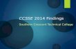 CCSSE 2014 Findings Southern Crescent Technical College.