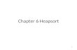 1 Chapter 6 Heapsort. 2 About this lecture Introduce Heap  Shape Property and Heap Property  Heap Operations Heapsort: Use Heap to Sort Fixing heap.