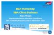 BBA Marketing BBA China Business Alex Tham Departmental Major Allocation Coordinator BBA Marketing Program Leader  Admissions Tutor.