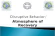 Atmosphere of Recovery.  Groups occasionally experience challenges in maintaining an atmosphere in which recovery can be shared among addicts.  What.