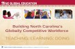 Building North Carolinas Globally Competitive Workforce TEACHING; LEARNING; DOING.