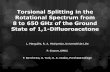 Torsional Splitting in the Rotational Spectrum from 8 to 650 GHz of the Ground State of 1,1-Difluoroacetone L. Marguls, R. A. Motiyenko, Universit de.