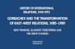 GORBACHEV AND THE TRANSFORMATION OF EASTWEST RELATIONS, 19851989 NEW THINKING, GLASNOST, PERESTROIKA AND THE GREAT CHANGES HISTORY OF INTERNATIONAL RELATIONS,