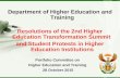 Department of Higher Education and Training Resolutions of the 2nd Higher Education Transformation Summit and Student Protests in Higher Education Institutions.