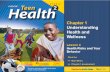 Chapter 1 Understanding Health and Wellness Lesson 4 Health Risks and Your Behavior Next  Click for:  Main Menu  Chapter 1 Assessment Teachers notes.