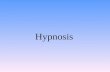 Hypnosis. A social interaction in which a hypnotist makes suggestions about perceptions, feelings, thoughts, or behaviors, and the subject follows those.