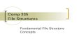 Comp 335 File Structures Fundamental File Structure Concepts.