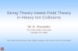String Theory meets Field Theory in Heavy Ion Collisions W. A. Horowitz The Ohio State University October…