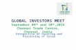 Perspective on Sourcing and Processing of Cocoa GLOBAL INVESTORS MEET September 09 th and 10 th,2015…