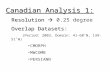 Canadian Analysis 1: Resolution  Resolution  0.25 degree Overlap Datasets: (Period: 2003, Domain:…