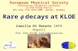 European Physical Society International Europhysics Conference on High Energy Physics EPS July 17th-23rd…