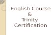 English Course & Trinity Certification. Trinity – ISE I (B1 CEFR) ISE 1TaskTask weighting Component…