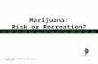 © Copyright 2008 by D. Mason. All rights reserved. REVISED 06-08 1 Marijuana: Risk or Recreation?
