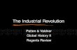 The Industrial Revolution Patten & Valdner Global History II Regents Review.