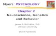Myers’ PSYCHOLOGY (7th Ed) Chapter 2 Neuroscience, Genetics and Behavior James A. McCubbin, PhD Clemson…