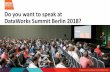 DataWorks Summit Berlin 2018 - Call for Papers now open