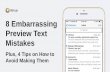 8 Embarrassing Preview Text Mistakes + 4 Tips on How to Avoid Making Them