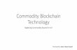 Blockchain technology solution in Commodity Finance Trade