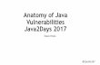 (java2days) The Anatomy of Java Vulnerabilities