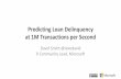 Predicting Loan Delinquency at One Million Transactions per Second