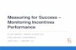 Measuring for success - Monitoring incentives performance