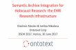 Semantic Archive Integration for Holocaust Research: the EHRI Research Infrastructure