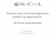 France and crisis management: models and experience