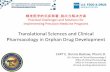 Transalational Sciences and Clinical Pharmacology in Orphan Drug Development