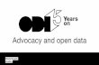 open data and advocacy - eu datahon november 2017