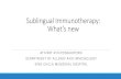 Sublingual immunotherapy: What's new