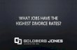 What Jobs Have the Highest Divorce Rates?