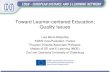 Toward Learner-centered Education: Quality Issues
