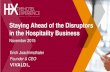Staying Ahead of Disruptors in the Hospitality Business