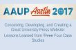 AAUP 2017: "Conceiving, Developing, and Creating a Great University Press Website"