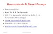 Haemostasis & blood groups