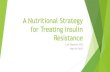 #DiabetesMatters - Nutritional therapy for treating insulin resistance - Cheverie
