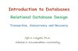 Introduction to database-Transaction Concurrency and Recovery