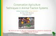 Conservation agriculture techniques in animal traction systems