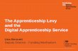 The Apprenticeship Levy and the Digital Apprenticeship Service