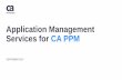 Take Advantage of CA PPM Application Management Services