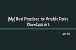 Best practices for ansible roles development