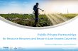 Public-Private Partnerships for Resource Recovery and Reuse in low-income countries