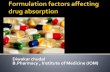Formulation factors affecting drug absorption