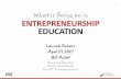 Launch fishers what going on in entrepreneurship education v3