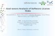 Goal-aware Analysis of Software License Risks