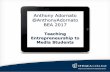 Teaching Entrepreneurship to Media Students