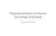 theoretical  basis of  Islamic  sociology and jihad