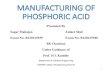 B E Project - Manufacturing of Phosphoric Acid