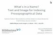 What’s in a Name?  Text and Image for Indexing Prosopographical Data