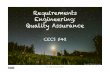 Requirements Engineering - Quality assurance